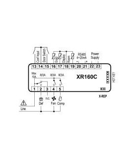 CONTROLER XR160C XWREP 12V/8A DIXELL